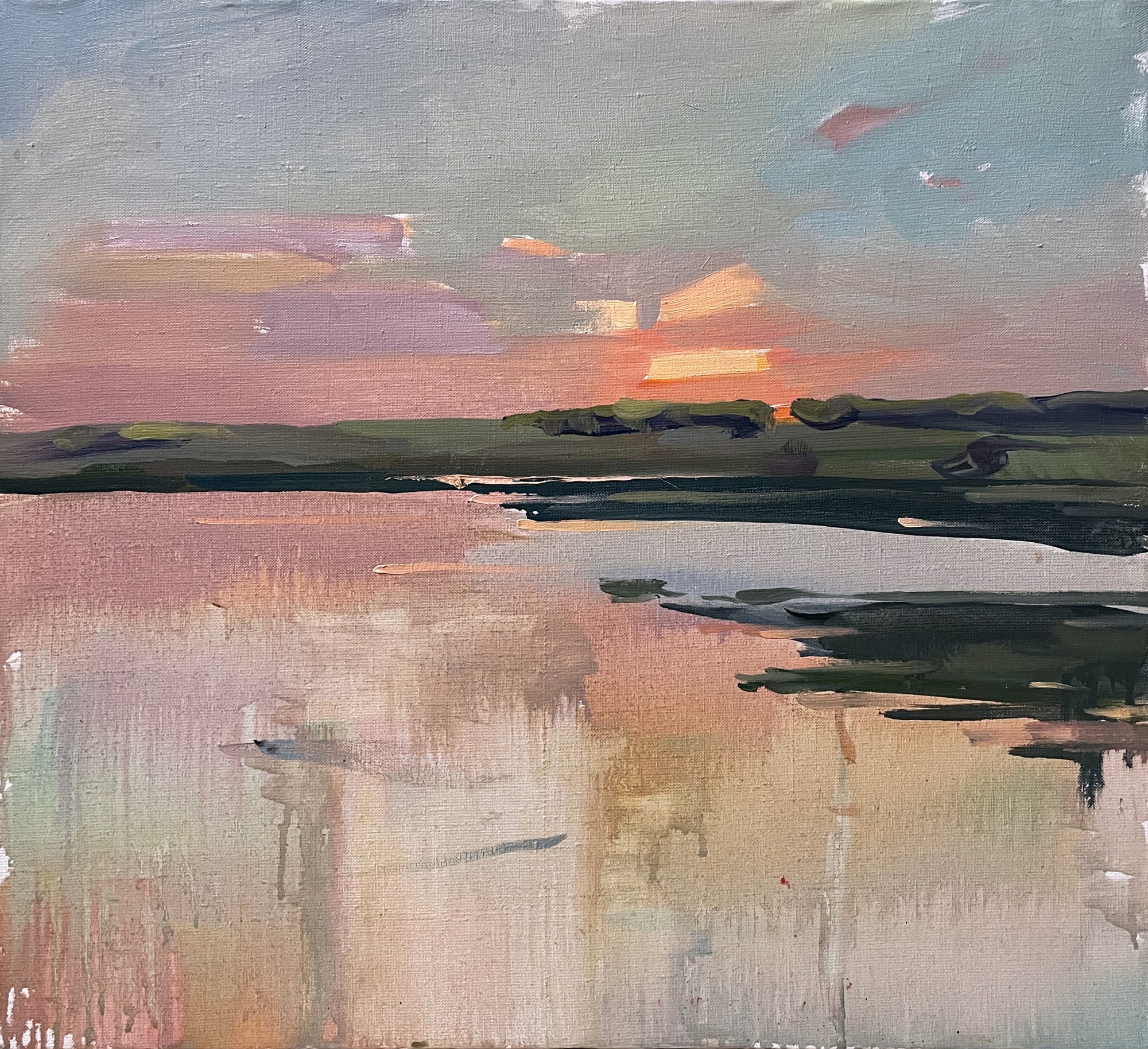Setting sun